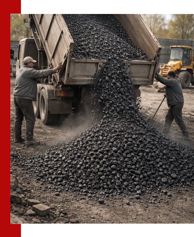 Доставка угля семечка самосвалами в Топках