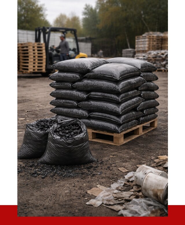 Купить уголь в мешках с доставкой в Топках от 7600 р. | ПРОНЕРУДТпк
