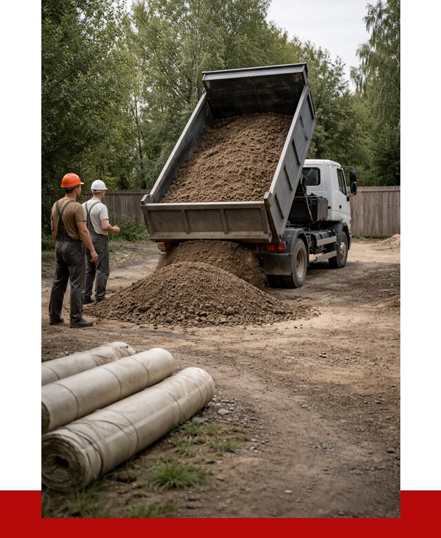 Доставка сыпучих материалов самосвалом в Топки от 4256 р. | ПРОНЕРУДТпк