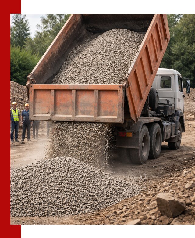 Доставка сыпучих материалов самосвалом в Топках быстро и надежно