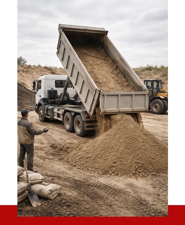 Доставка самосвалом 20 кубов в Топках от 7600 р. | ПРОНЕРУДТпк