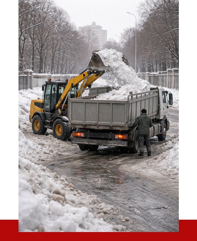 Вывоз снега с погрузкой в Топках от 3547 р. ПРОНЕРУДТпк