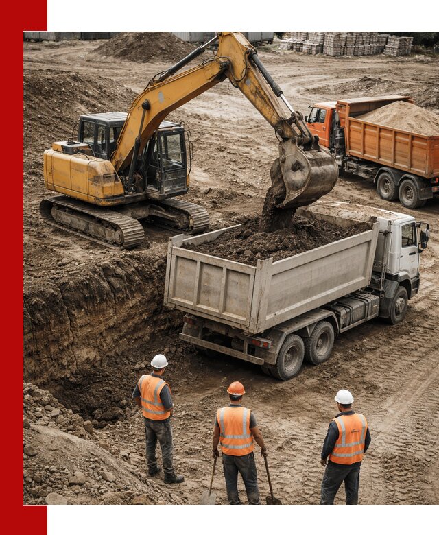 Разработка грунта для строительства и благоустройства в Топках