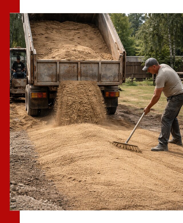 Отсыпка участка песком в Топках быстро и качественно