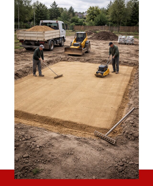 Устройство песчаной подушки в Топках от 4560 р. ПРОНЕРУДТпк