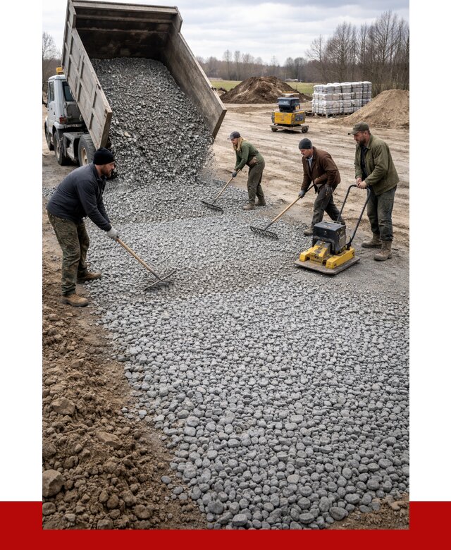 Устройство щебеночной подушки в Топках от 4560 р. ПРОНЕРУДТпк